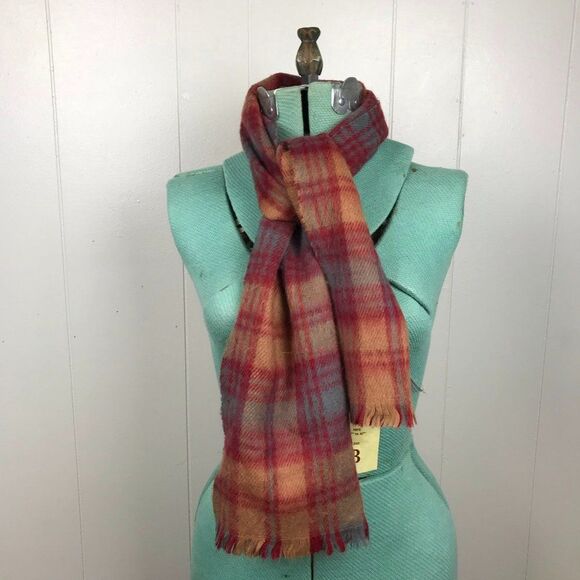 Vintage Paris Accessories, Inc. Soft Plaid Scarf Cozy Fall Winter Scarf - Picture 1 of 10